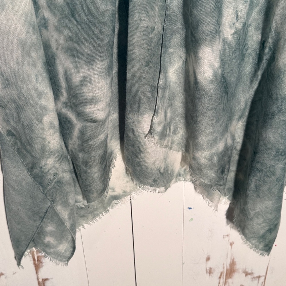 Green Tie Dye Lightweight Kimono/Wrap - Picture 4 of 8